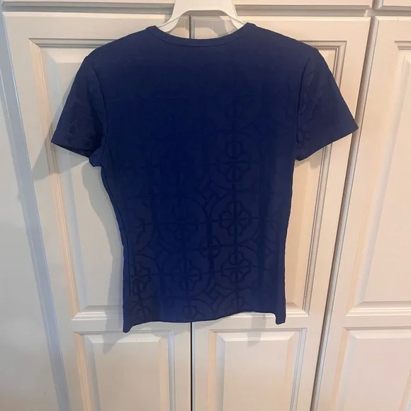 J. McLaughlin Navy Short Sleeve Tee - Picture 2 of 5